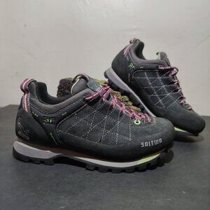 Salewa MTN Trainer Womens Size 6 Carbon Mint Hiking Shoes 63109